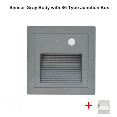 3W IP65, impermeabilă, pentru exterior, cu LED-uri, lampa de perete, pentru trepte, pentru scări. Iluminare încorporată pentru lămpi de perete AC85 ~ 265V