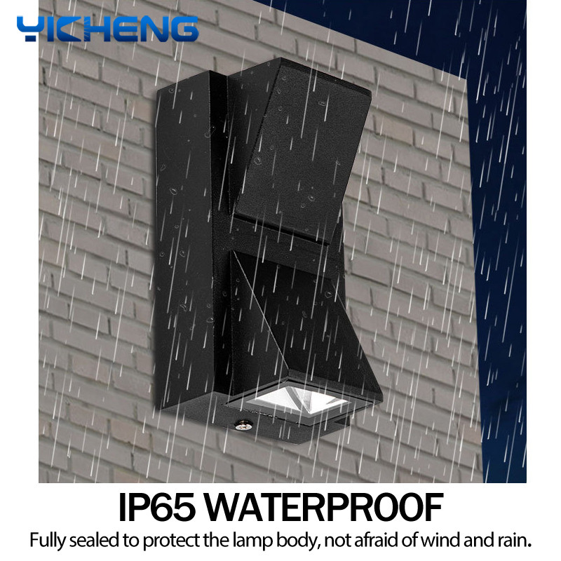 10 W LED sienas lampa āra ūdensnecaurlaidīga moderna vienkārša radoša LED pagalma lampas vārtu gaisma terase balkons dārza sienas gaisma