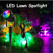 Led RGBW Εδάφους Φωτιστικά Πολύχρωμα Εξωτερικά Αδιάβροχα Φωτεινό Αίθριο γκαζόν Προβολείς Διακόσμηση κήπου Αυλή Κιόσκι Βίλα Φωτιστικό πίσω αυλής