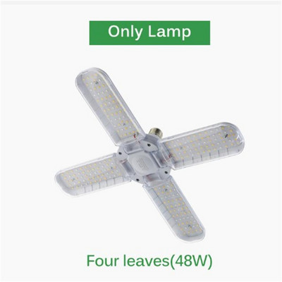 Új 24W 36W 48W összecsukható LED Grow Light teljes spektrumú E27 növénytermesztő fény fitolamp izzó beltéri növényekhez virágpalántákhoz