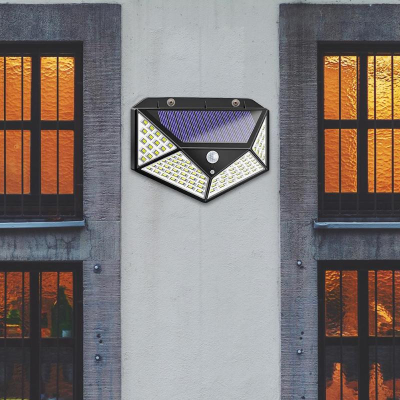 Āra Led verandas gaismas saules enerģijas sienas gaismas dārza nakts gaisma IP65 ūdensnecaurlaidīga PIR kustības sensora lampa drošības žoga lampa
