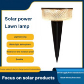 A napelemes kültéri pázsit lámpák vízállóak, automatikus kapcsolópadló és földi háztartási lámpák kerti parkok villák lakóterületei használhatók