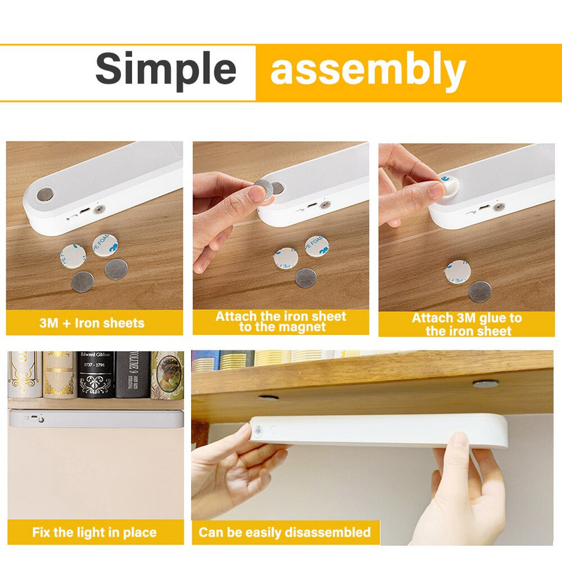 LED nakts gaisma Galda lampa Biroja mācību lampas USB uzlādējama galda lampa Magnētiski aptumšojama aizsargā acis Guļamistabas apgaismojums