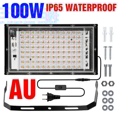 LED hidroponikus lámpa 220 V LED fitolámpák teljes spektrumú LED növényi lámpa 50 W 100 W Grow fény üvegházhatású magvak virágtermesztés világítás