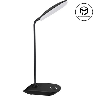 Galda lampa elastīga 3 līmeņu spilgtuma USB uzlādējama galda lampa skārienvadības pārnēsājama galda lampa galddatora nakts gaisma priekš Kis