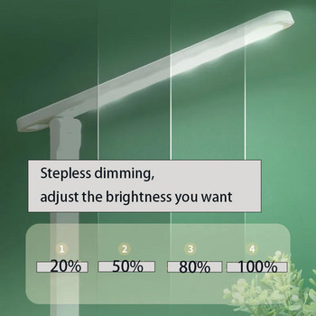 Επιτραπέζιο φωτιστικό LED Touch Stepless Dimming Eye Protectio Φωτιστικά γραφείου Υπνοδωμάτιο κομοδίνο Φωτιστικό γραφείου ανάγνωσης USB Επαναφορτιζόμενα φώτα νύχτας