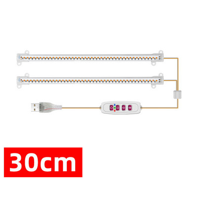 LED Grow Light teljes spektrumú, 3/6/12 órás időzítő növényi fito lámpa 5 móddal állítható üvegházi növények zamatos virágához