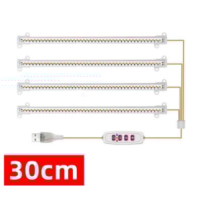 LED Grow Light teljes spektrumú, 3/6/12 órás időzítő növényi fito lámpa 5 móddal állítható üvegházi növények zamatos virágához