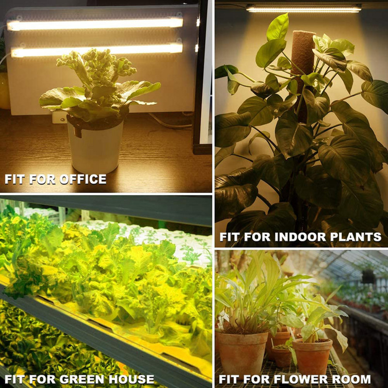 LED Grow Light teljes spektrumú, 3/6/12 órás időzítő növényi fito lámpa 5 móddal állítható üvegházi növények zamatos virágához