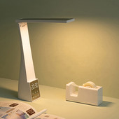Lampă de birou cu LED, protecție ochilor, temperatură în 3 culori, reglare continuă, încărcare USB, lumină de noapte, dormitor, lămpi de masă pentru lectură