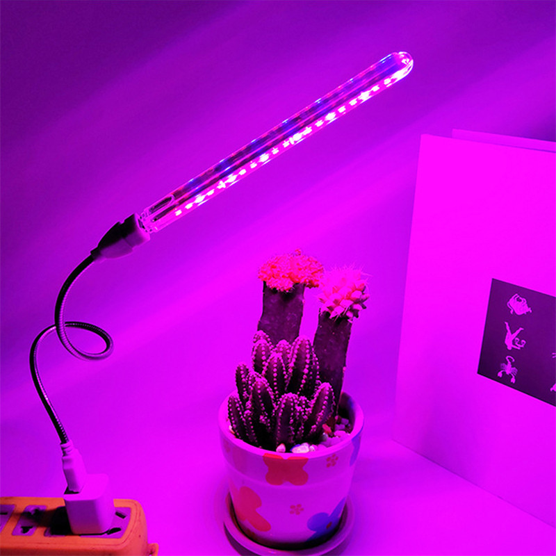 LED Grow Light teljes spektrumú növényi lámpa USB növekedési lámpa rugalmas LED fitolámpa virág palánta üvegház világítás Fitolampy