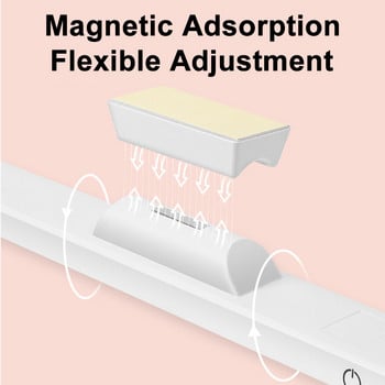 Акумулаторна магнитна засмукваща настолна LED настолна лампа USB защита за очите Настолна лампа Настолна лампа за спалня Гардероб Нощна лампа Дом