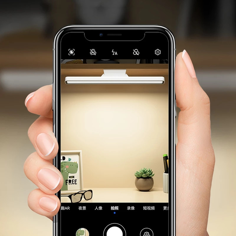 Uzlādējama magnētiskā sūkšanas rakstāmgalda LED galda lampa USB acu aizsardzības galda lampa Guļamistabas galda lampa Garderobe Nakts gaisma Sākums