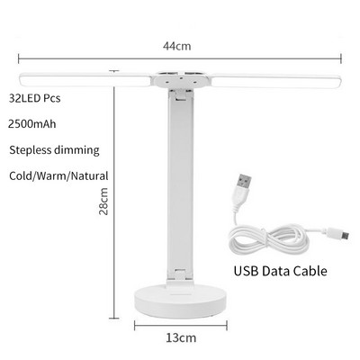 LED stalinė lempa pritemdoma USB įkrovimo biuro darbo akių apsauga itin ryški darbo lempa miegamojo skaitymo stalo lempa.