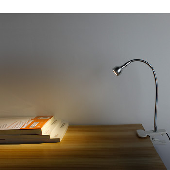 DC5V USB LED настолна лампа с щипка Гъвкава настолна лампа за четене на книги Учеба Офис Нощна работа Детска нощна лампа за дома