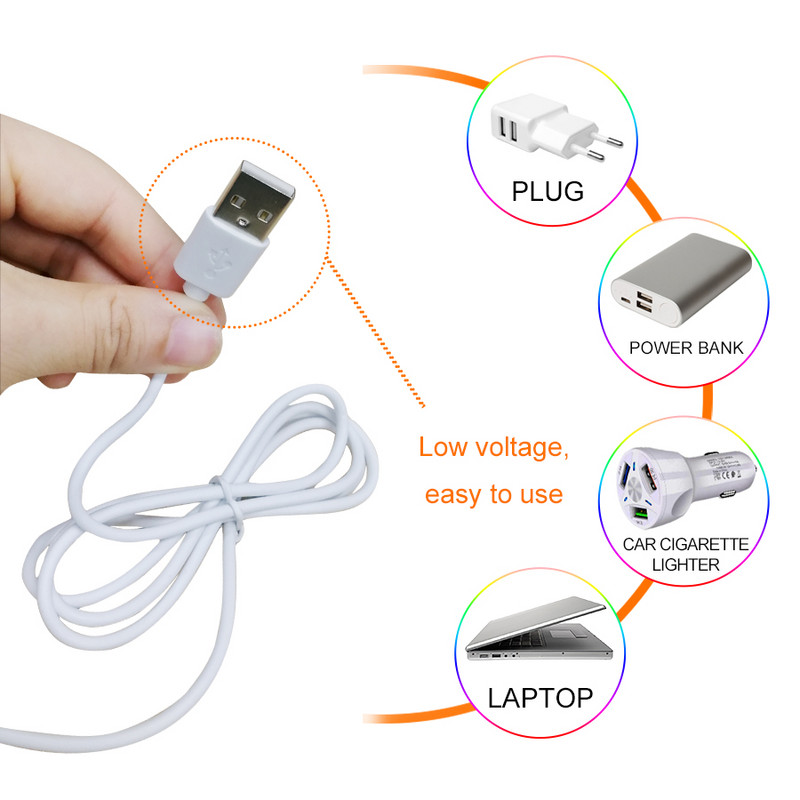 Lampă de birou USB 5 V Comutator de măturare manuală Lampă de masă Interruptor de scanare manuală cu 3 culori de temperatură Lumină de citire pentru dulap de studiu de noptieră