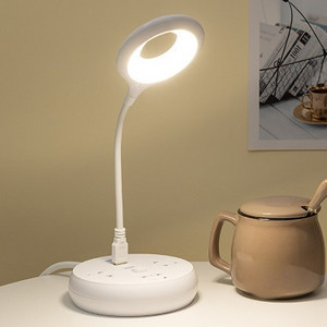 Lampă cu clemă pentru baterie Lampă de birou cu cap dublu Lampă de noapte reîncărcabilă cu LED Lampă cu clemă flexibilă de 360° Lampă de masă reglabilă