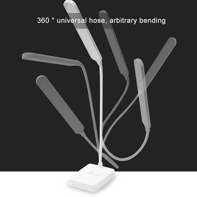 Lampă de masă LED de 2,5 W Senzor tactil Lumină de birou Baterie încorporată 3 moduri de lumină Lumină de noapte Lumină de protecție a ochilor Lampă de lectură de masă