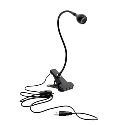 USB-toiteklambri hoidik LED raamatuvalgusti laualamp 1 W painduv LED-raamatuvalgusti lüliti sisse/välja laualamp magamistoa õpperuumi jaoks