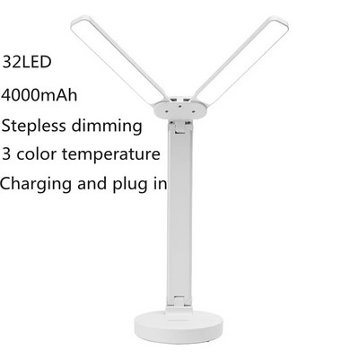 USB-laadimis-LED-lauavalgusti Multifunktsionaalne hämardav puutetundlik voodi lugemislamp Õppe-kontori silmade kaitse laualamp.