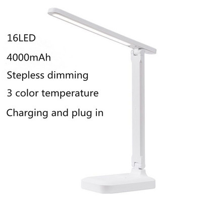 USB-laadimis-LED-lauavalgusti Multifunktsionaalne hämardav puutetundlik voodi lugemislamp Õppe-kontori silmade kaitse laualamp.