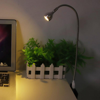 5V 1W pikk painduv hanekelaga laualamp Alumiiniumisulamist kaasaskantav USB LED laualamp Kodu koolikontor õppimise lugemisvalgusti