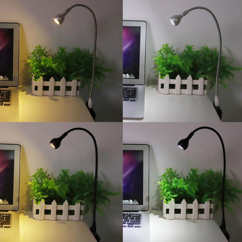 5V 1W Lampă de masă flexibilă lungă cu gât de gâscă din aliaj de aluminiu Lampă de birou LED USB portabilă acasă, școală, birou, lumină de lectură pentru studiu