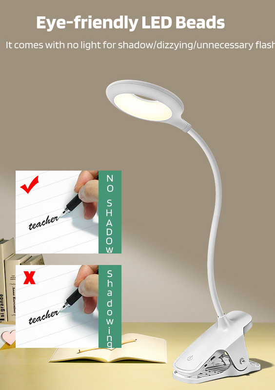 Badu.bg AXX LED настолна лампа със скоба Грижа за очите Димируеми ...
