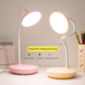 LED asztali lámpa USB újratölthető lámpa szemvédő asztali lámpa hálószoba éjjeli lámpa összecsukható olvasó rózsaszín smart nordic asztali lámpa