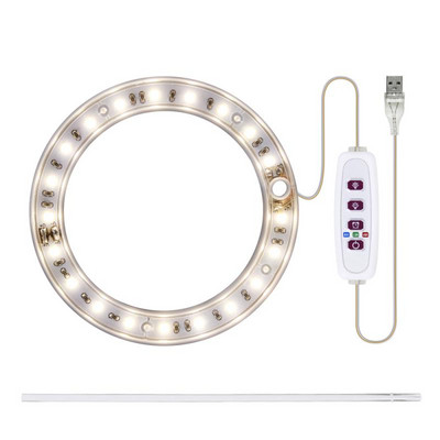 3 krāsu augu audzēšanas lampas eņģeļu gredzenu audzēšanas lampas DC5V USB fitolampa LED pilna spektra augšanas lampa iekštelpu augiem