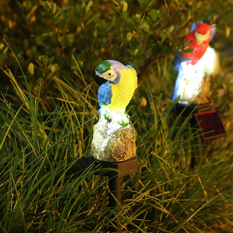 Lumină solară creativă pentru papagal, în aer liber, impermeabilă, pentru grădină, pentru gazon. Lumină pentru peisaj. Lumină pentru grădină