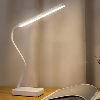 Настолна лампа за четене Сензорни настолни лампи за всекидневна Gooseneck Desktop Сгъваема Димируема защита на очите Учебна лампа Led Light