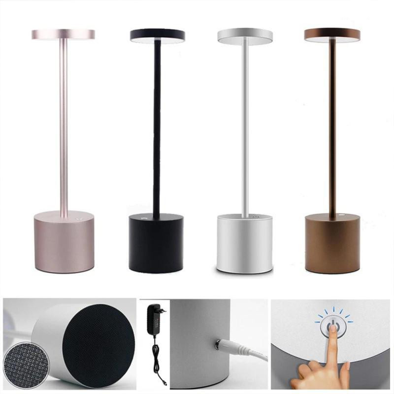 Juhtmeta laualamp LED juhtmevaba laetav öövalgusti tuba välitingimustes kaasaskantav kolmevärviline astmeteta hämarduv puutetundlik lauavalgusti