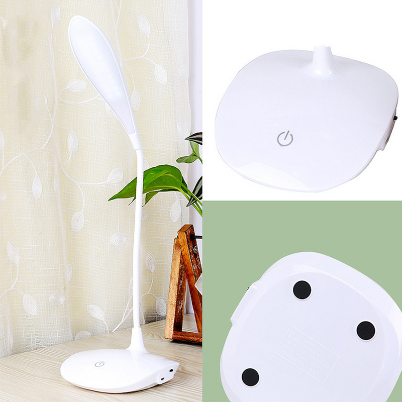 Puutelülitiga painduv LED-laualamp, kaasaegne 3-tasandiline hämardatav USB-laadimine õppevalgusti laualambid kolledži ühiselamu magamistuppa