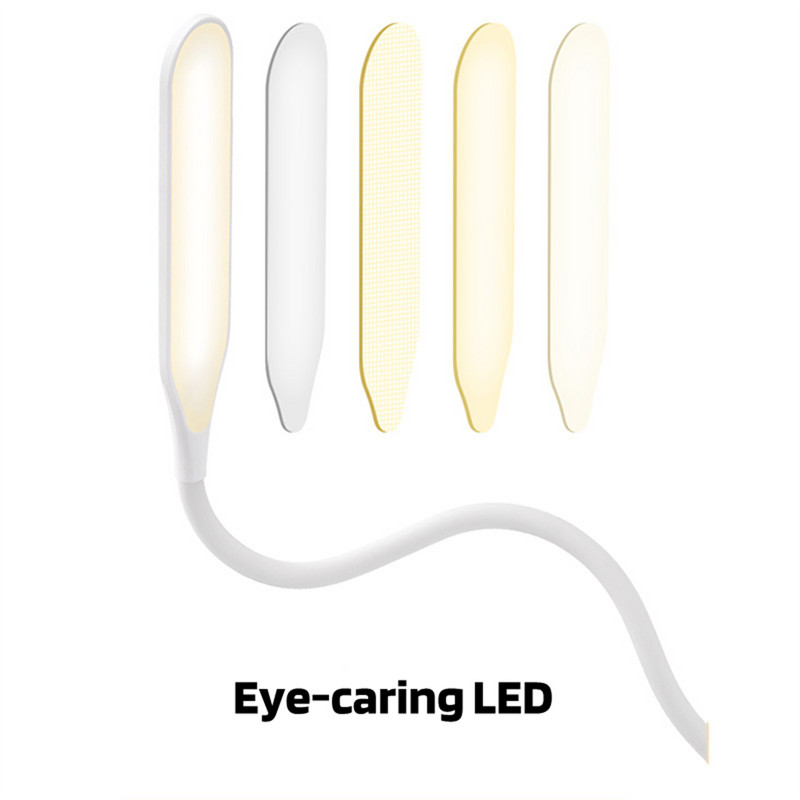 AXX USB újratölthető asztali lámpa 1200mAh nagy kapacitású akkumulátoros asztali lámpa Szemvédő LED olvasólámpa szabályozható éjszakai lámpa