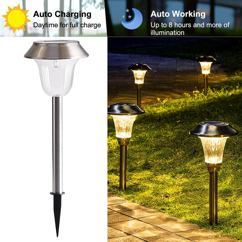 2 DB napelemes útvilágítás kültéri LED napelemes kerti világítás vízálló napelemes út lámpák kültéri terasz udvari sétányhoz