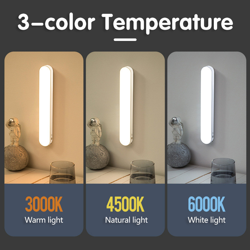 Laualamp rippuv magnetiline LED laualamp USB-laetav astmeteta hämarduv öövalgusti kapi kapi riidekapi lamp