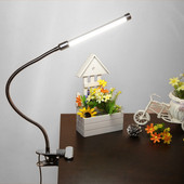 10 W 36 LED Szemvédő LED bilincs csipesz asztali lámpa asztali olvasólámpa 10 fokozatú 3 szín USB tápellátású, rugalmas hordozható, szabályozható