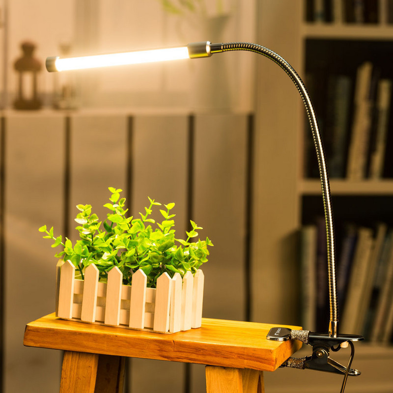 10 W 36 LED Szemvédő LED bilincs csipesz asztali lámpa asztali olvasólámpa 10 fokozatú 3 szín USB tápellátású, rugalmas hordozható, szabályozható