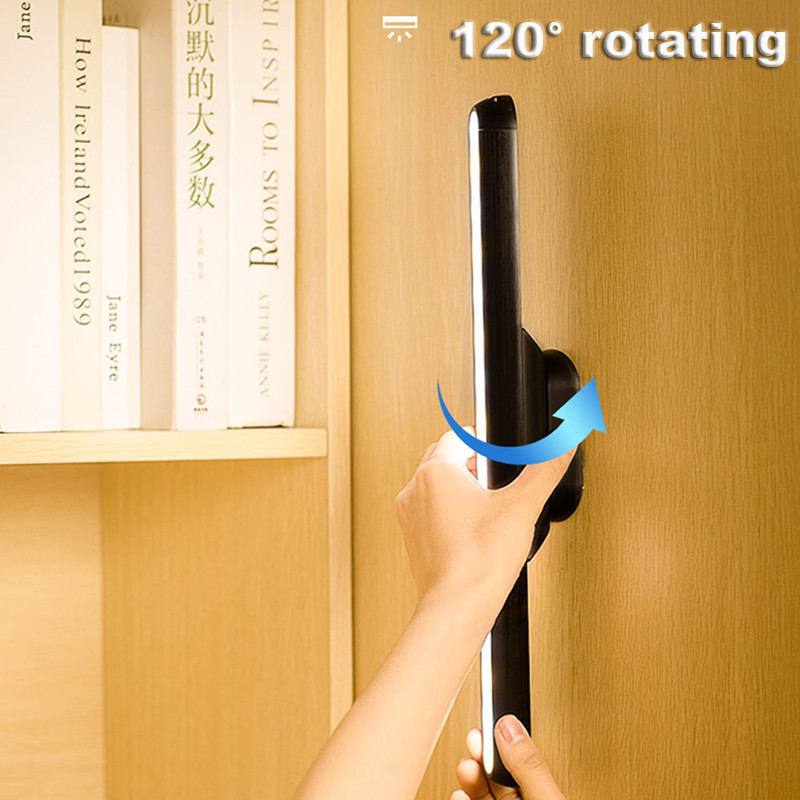 Usb uzlādējama Led galda lampa studijām piekarināma magnētiskā galda lampa, regulējama pie gultas nakts lasīšanai naktslampiņa kopmītņu studentiem