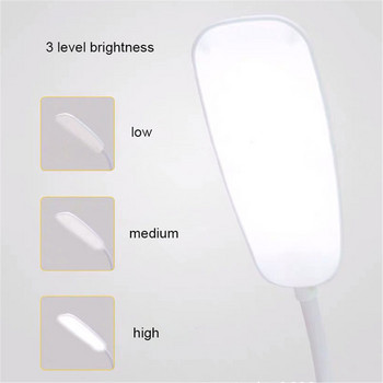 LED светлини USB акумулаторна настолна лампа Преносима сгъваема димируема сензорна настолна лампа Ученици Настолна лампа за четене Нощна настолна лампа