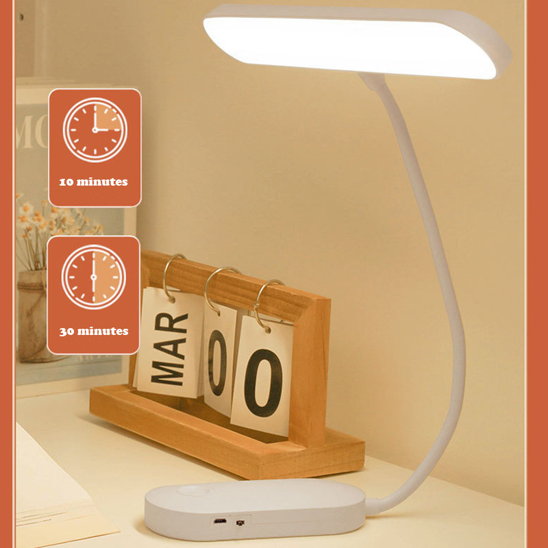 Lămpi de birou cu LED Protecția ochilor Lampă de masă reîncărcabilă prin usb pentru dormitor, studiu, lectură, lucru, reglare continuă, lumină de noapte noptieră