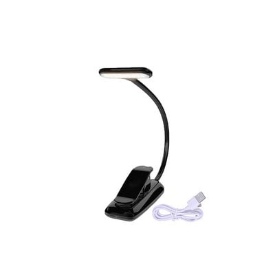 Lumină de lectură Lumină de cărți reîncărcabilă cu USB Lampă flexibilă pentru cărți Dimmer Lămpi de masă Lămpi portabile Clip Lumină LED pentru suport muzical