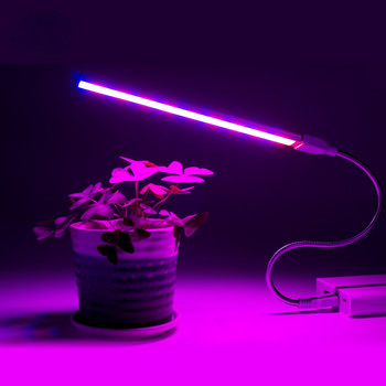 3W 5W LED лампа за растеж на растения USB преносима светлина за отглеждане на растения Алуминиева DC 5V фитолампа с пълен спектър