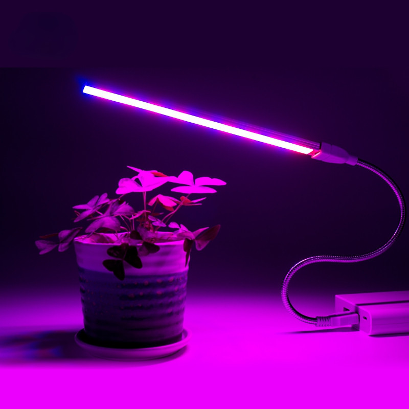 Lampă LED pentru creșterea plantelor 3W 5W Lampă portabilă USB pentru creșterea plantelor Aluminiu DC 5V Lampă Phyto cu spectru complet
