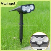 Lumini pentru gazon, montate pe podea, 39 de lumini cu LED-uri de proiectie solare. Spoturi solare puternice pentru gazon. Lumini de proiectie pentru exterior, super luminoase