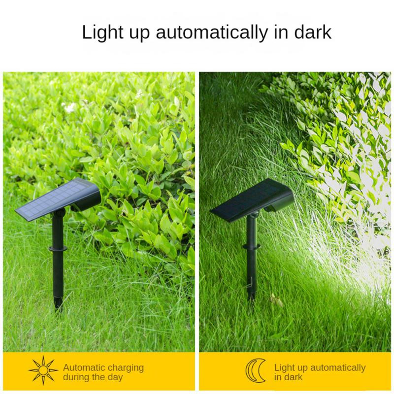 Lumini pentru gazon, montate pe podea, 39 de lumini cu LED-uri de proiectie solare. Spoturi solare puternice pentru gazon. Lumini de proiectie pentru exterior, super luminoase