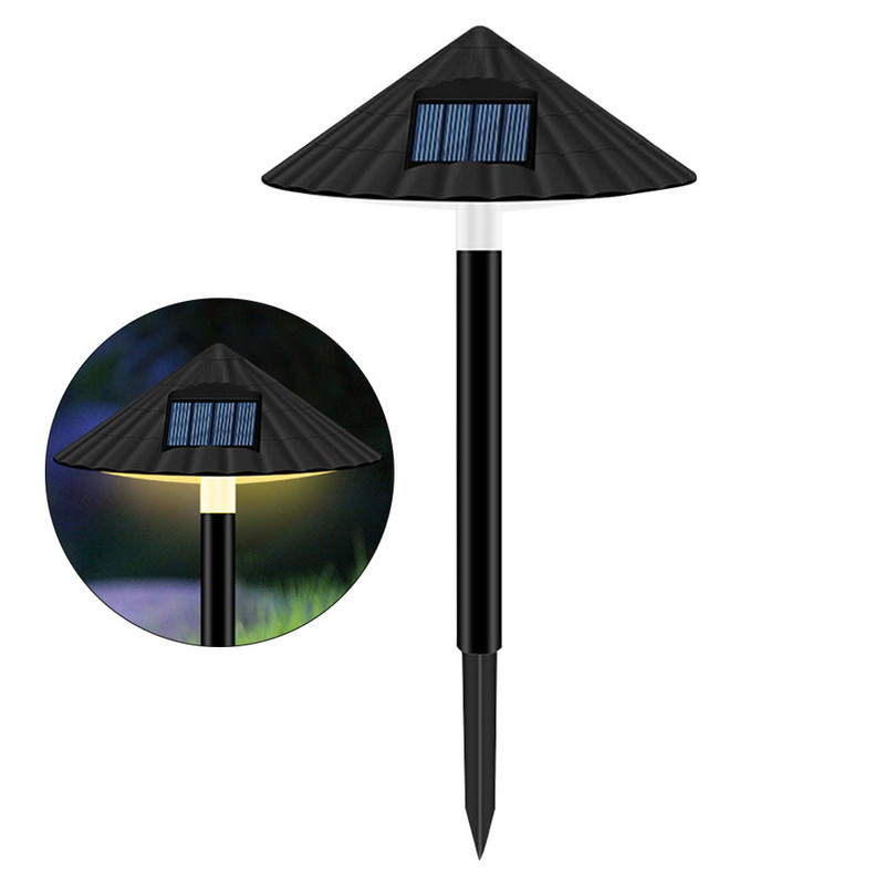 Tänavaseene kujuga ABS siseõue õue aia sisekujundus väljas veekindel päikeseenergial töötav siseõu maastik LED muruvalgusti kodu