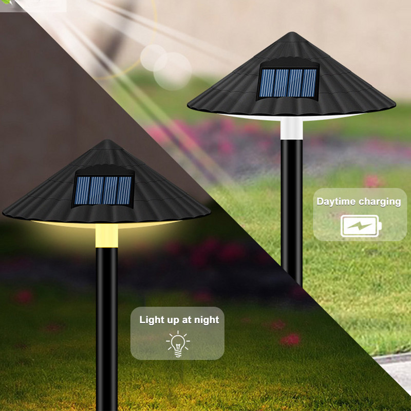 Tänavaseene kujuga ABS siseõue õue aia sisekujundus väljas veekindel päikeseenergial töötav siseõu maastik LED muruvalgusti kodu