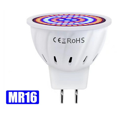 Phyto Led B22 Lumină de creștere hidroponică E27 Bec Led de creștere MR16 cu spectru complet 220V Lampă UV Plant E14 Fitolamp pentru răsaduri de flori